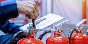 Engineer,Checking,Industrial,Fire,Control,System,fire,Alarm,Controller,,Fire,Notifier, Engineer checking Industrial fire control system,Fire Alarm controller, Fire notifier, Anti fire.System ready In the event of a fire.
